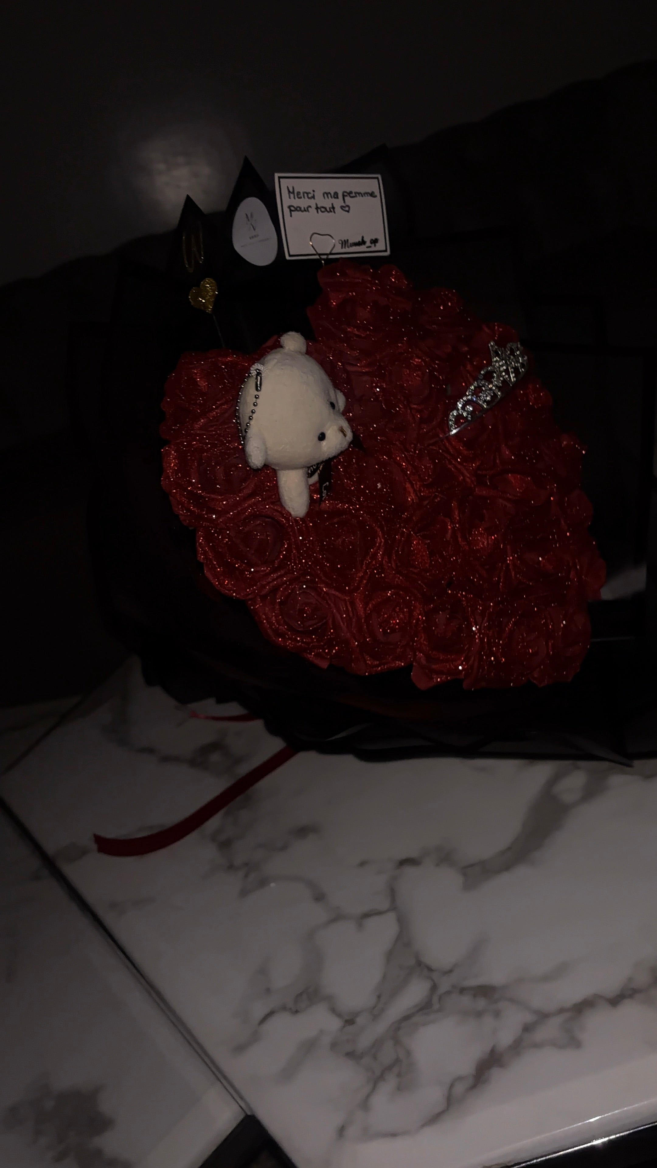 Bouquet de roses éternelles